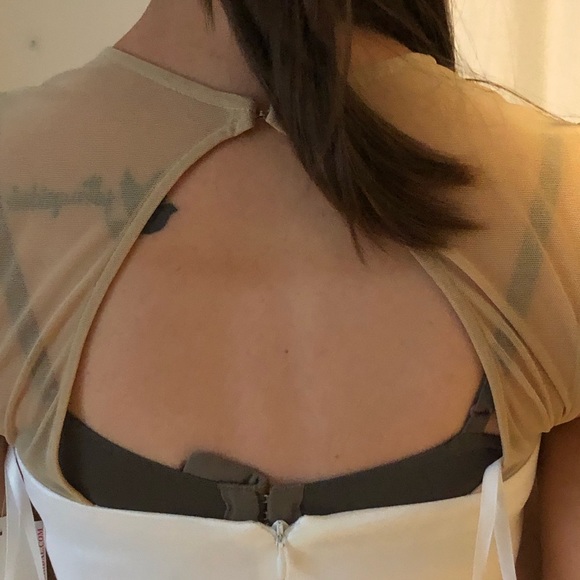 David’s bridal Ivory wedding dress size 3 NWT - Picture 4 of 16